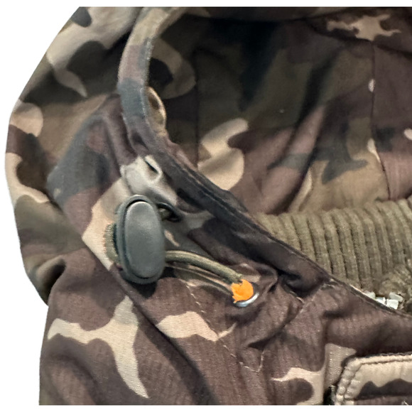 Superdry Japan Camo Mesh Lined Long Sleeve Hooded Windcheater Mens size Medium - Picture 14 of 16